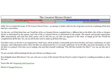 Tablet Screenshot of greatestmovies.morganwick.com